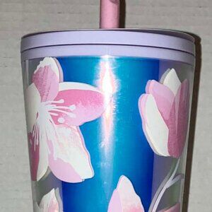 Starbucks 2024 Cherry Blossoms 24 oz Tumbler with Straw Topper (New)